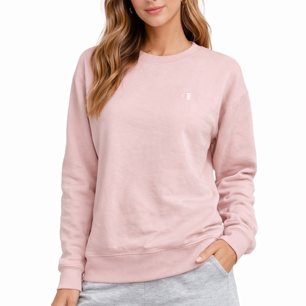 Champion Light Pink Classic Crew Sweatshirt